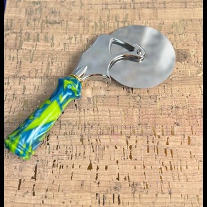 Blue and Green Pizza Cutter