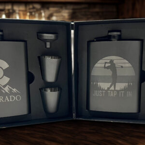 Custom Engraved 8 oz Flasks